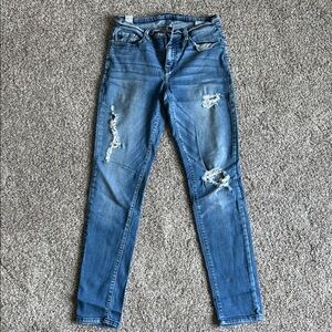 KanCan Blue Skinny Distressed Jeans